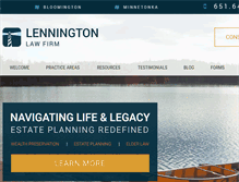 Tablet Screenshot of lennington.com